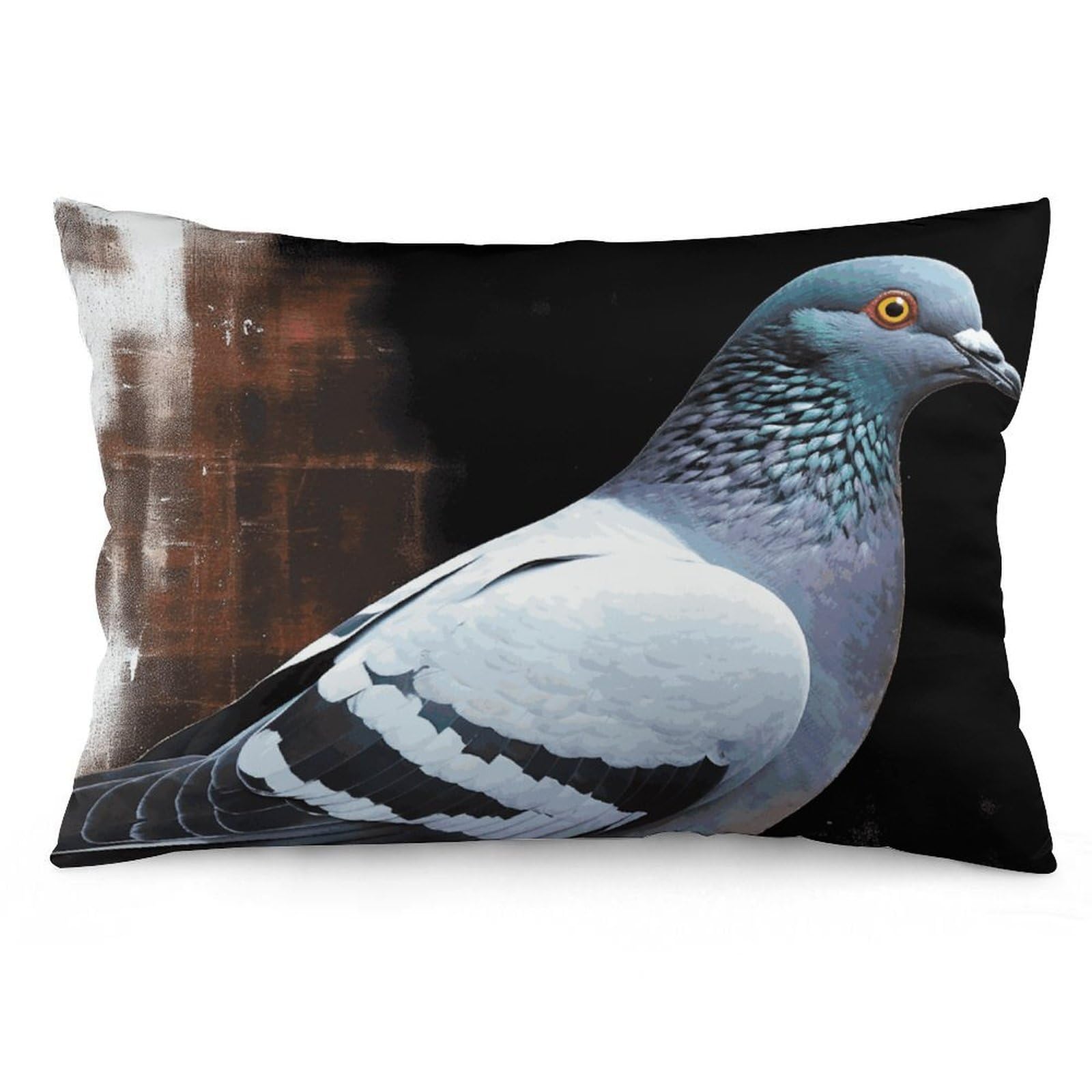 FodPand Decorative Throw Pillow Covers 12x20 Short Plush Pigeon Body Pillowcase Cushion Cases with Invisible Zipper Rectangle Lumbar Pillow Shells for Sofa Couch Chair Bed Home Decor