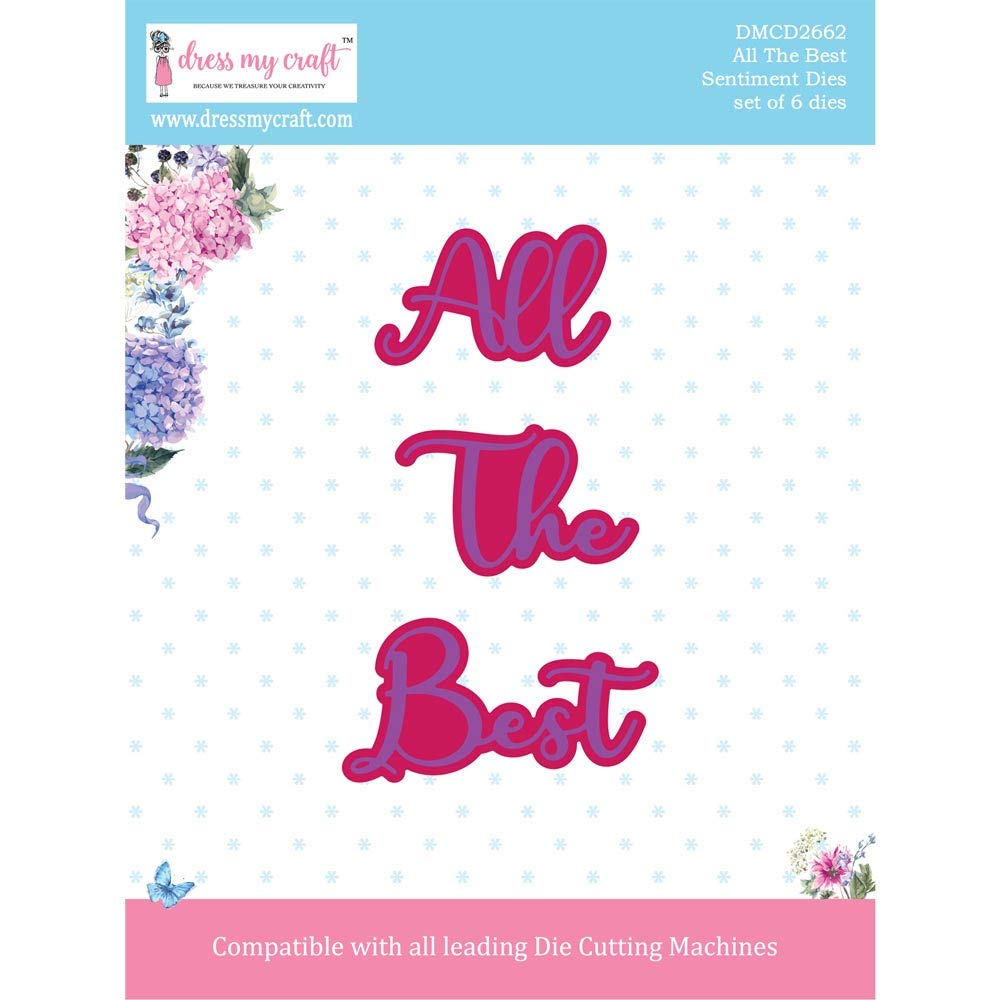 DRESS MY CRAFT/CRAFTER'S 3PL Metal Dies All Best, One Size, All the Best