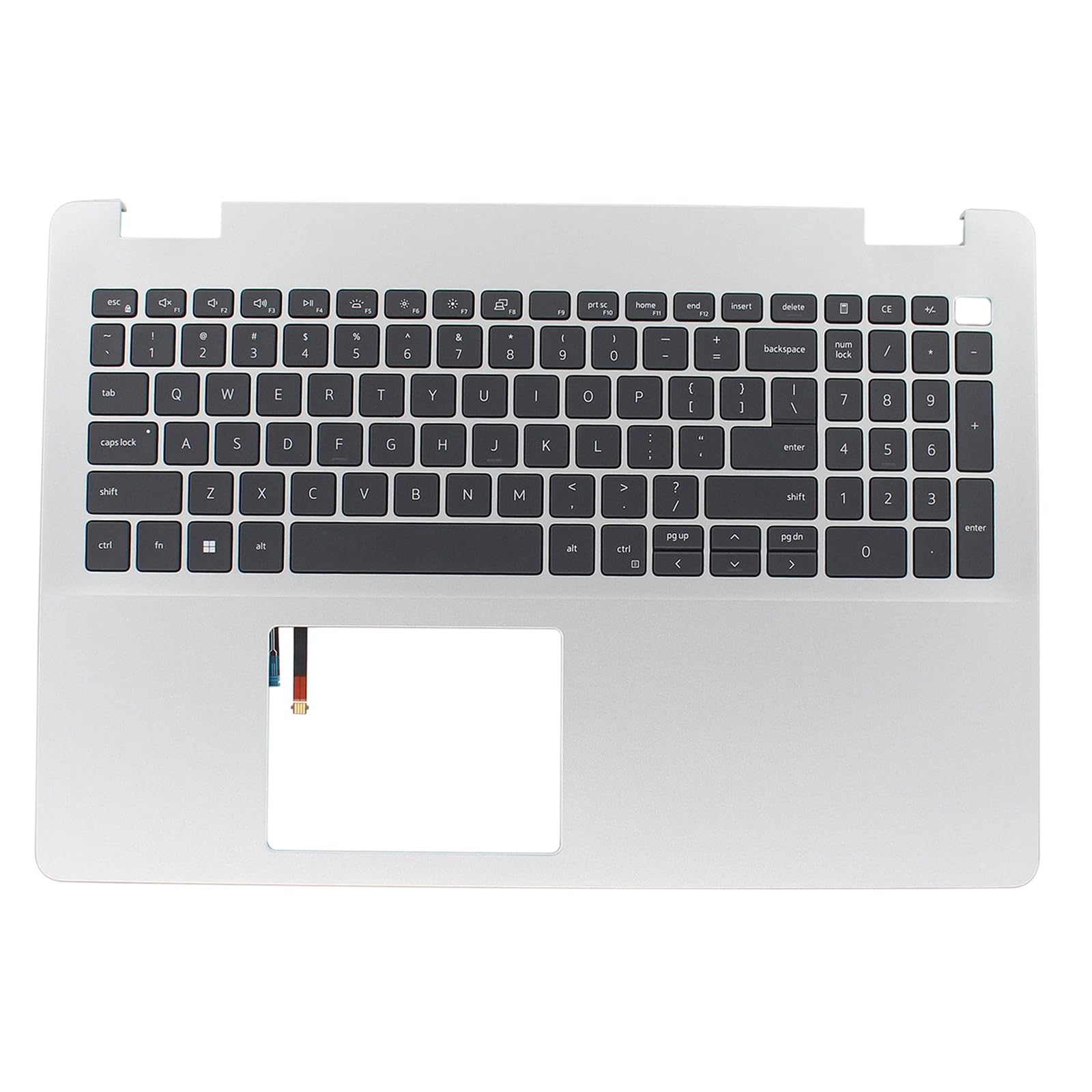 Amazon.com: ApplianPar Silver Palmrest Upper Case Cover with