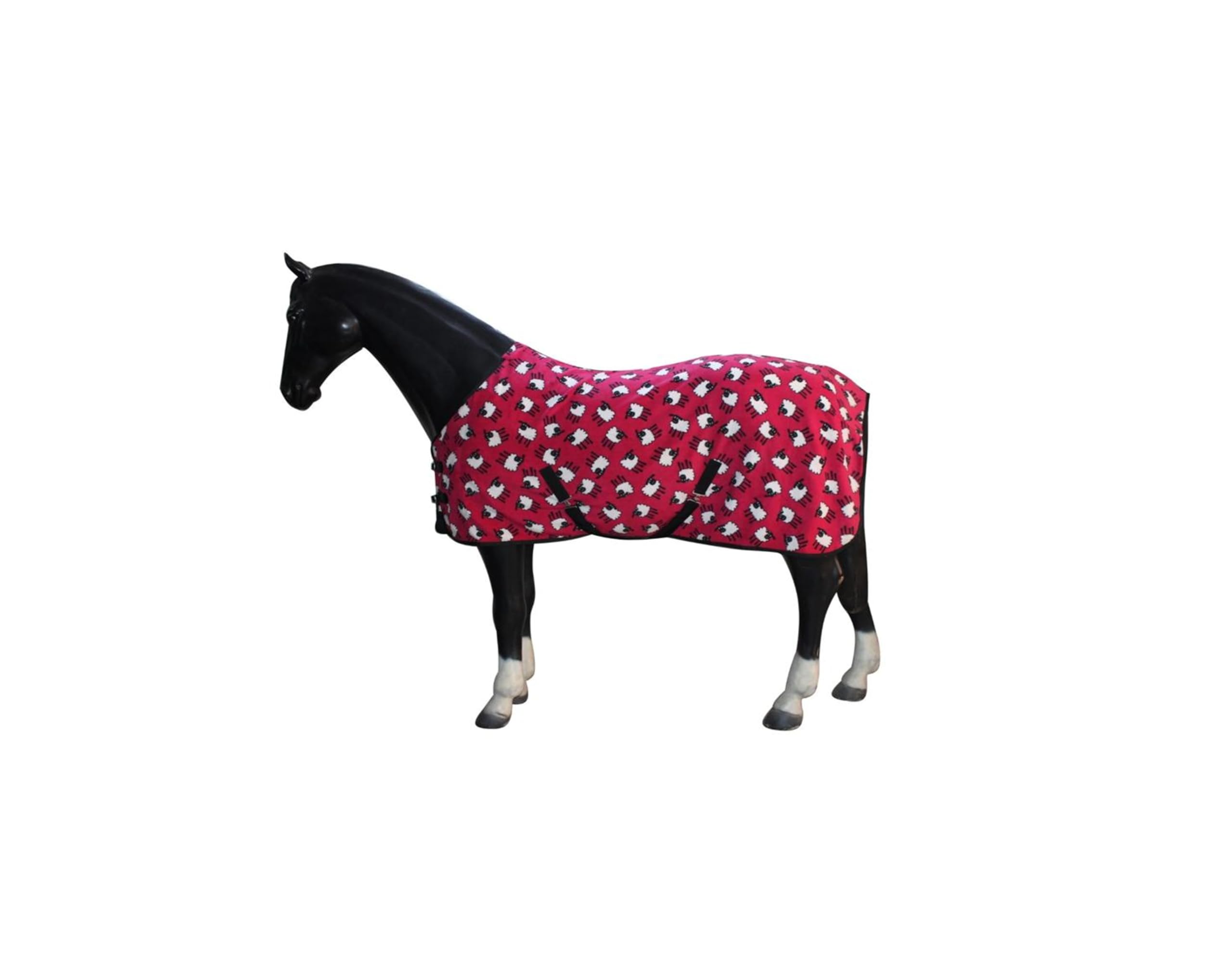 Horse Master Sheep Printed Standard Fleece Rug - Lightweight Travel Cooler Turnout Horse Rug | Breathable Protective Horse Riding Sheet for Stable fields and Yard