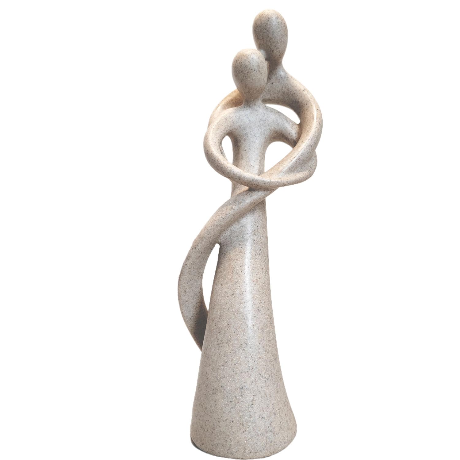 PIGPIGFLY Estatua de Pareja,Centro de Mesa Decorativo Salon,Escultura Abstracta, Decoración de Estantería,Figuras Decorativas,Decoracion Hogar,Decoracion Mesa Comedor（Arenisca）