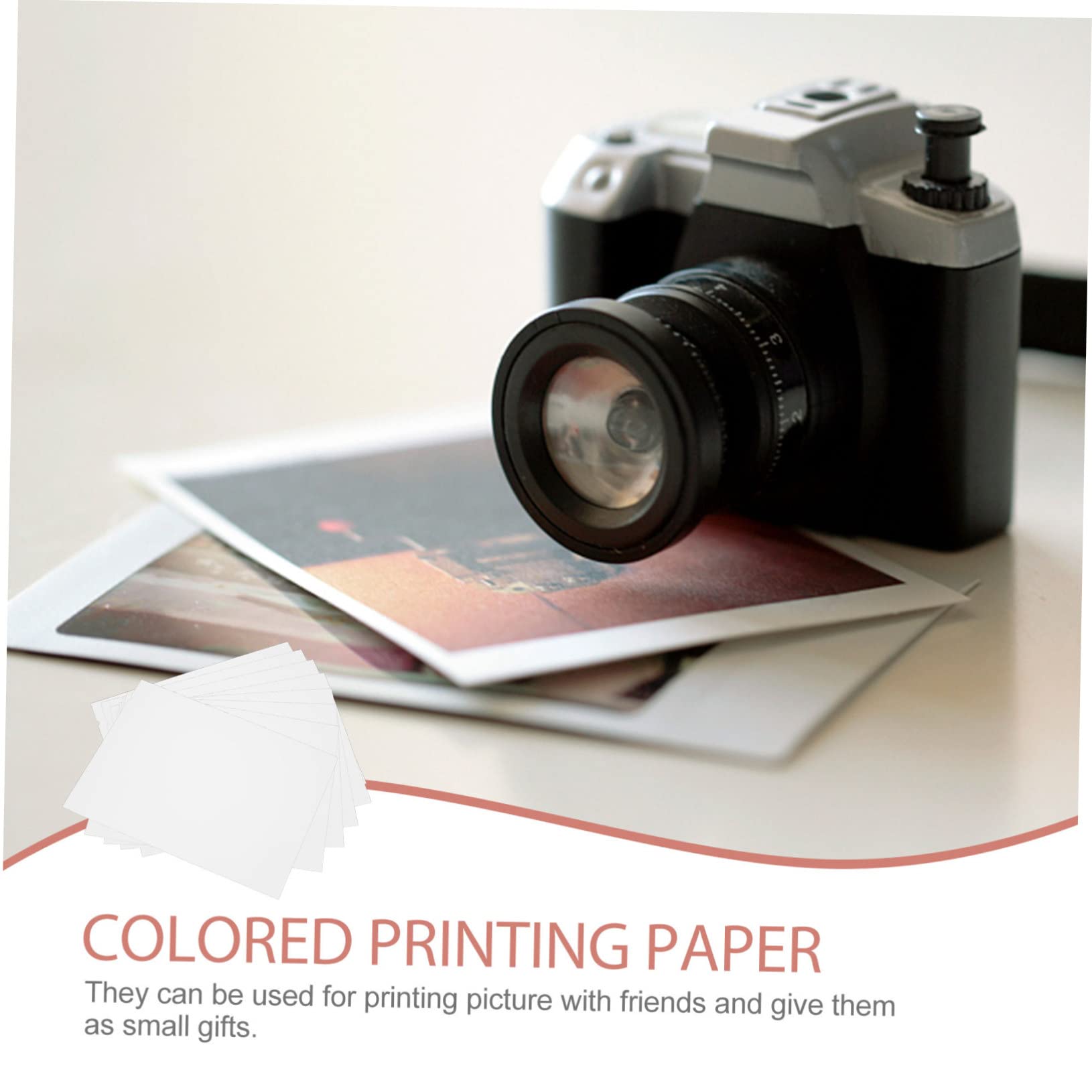 HOMSFOU Papel De Impresión Doble Cara Para Impresoras De Inyección De Tinta Papel Fotográfico Reflectante De Alta Definición 10 Hojas*5