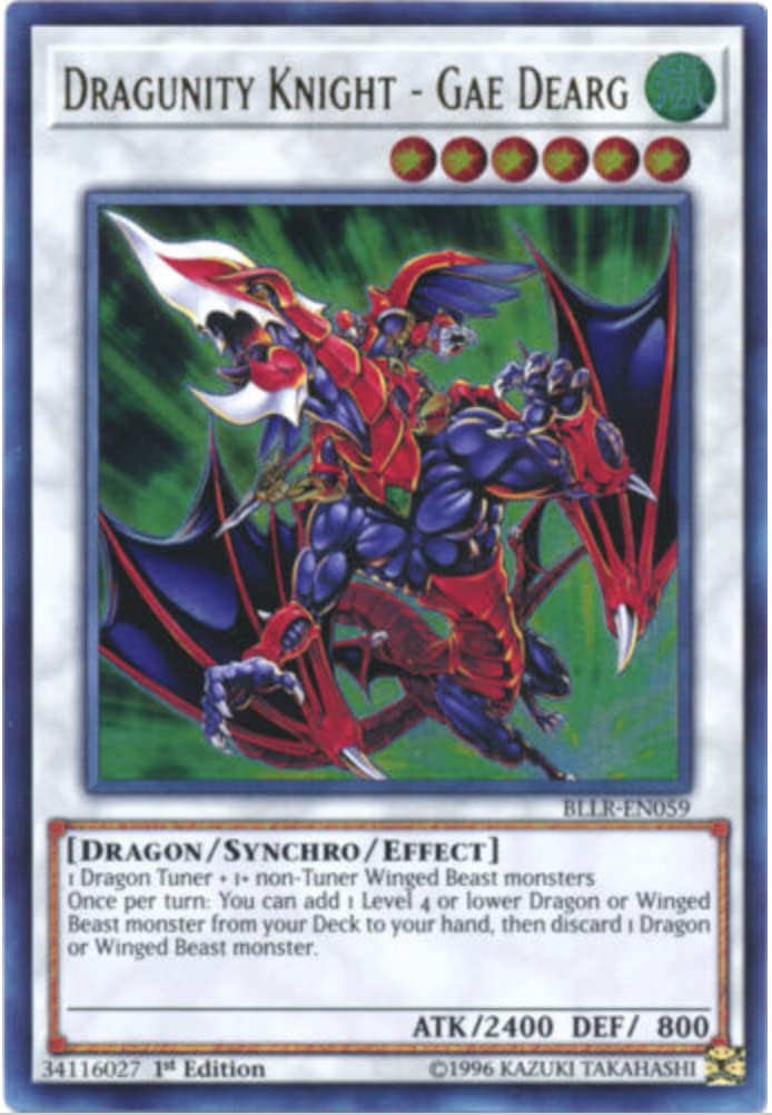 Dragunity Knight - Gae Dearg - BLLR-EN059 - Ultra Rare - Battles of Legend-Light's Revenge - 1st Edition - NM/M