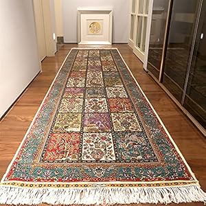 RUG 2.5×9.84 FT Perzische stijl 100% handgemaakte zijde tapijt Multi-pattern tapijt tapijt voor gang Ouzyu (Size : 2.5X9…