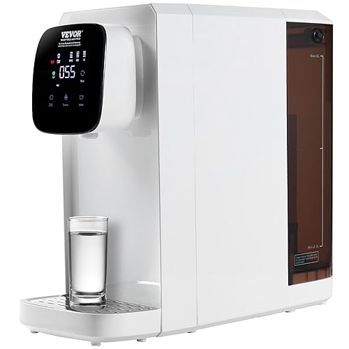 VEVOR Sistema de ósmosis inversa Filtro de agua para encimera, purificador de agua portátil para el hogar, agua purificada del grifo, 21 pura para