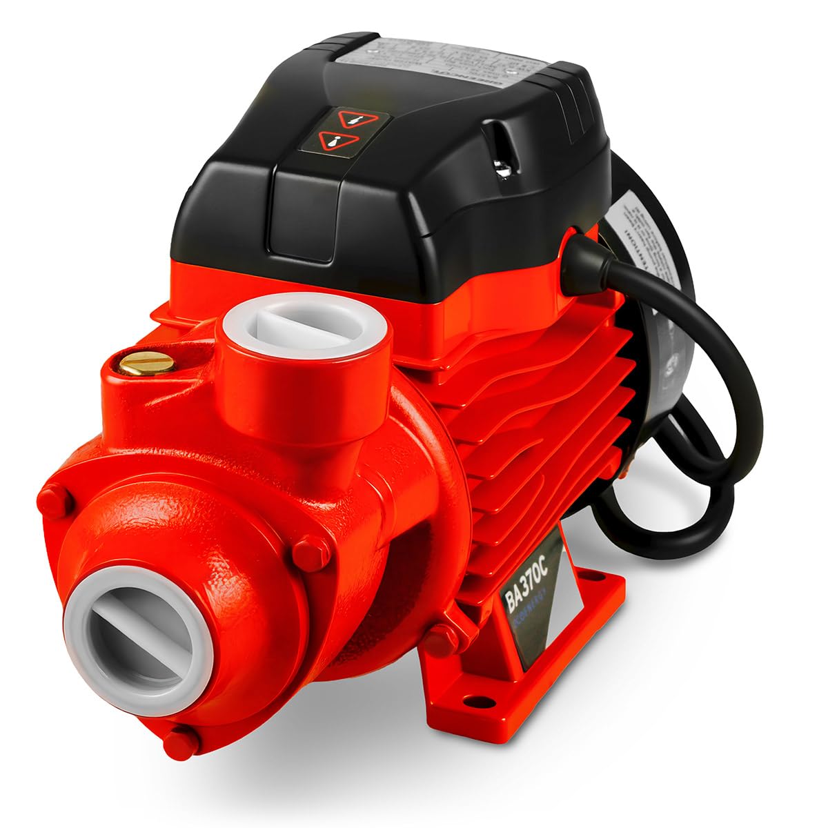 GREENCUT BA370C - Bomba de agua eléctrica de 370 W (0,5 CV) con caudal máximo de 36 L/min y altura de bombeo de hasta 38 m. Fabricada en acero inoxidable con protección IP44, extraer agua