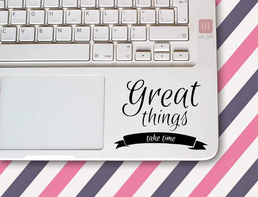 See full amazon price history chart for ISEE 360® Great Things Take Time Motivational Laptop Quotes Sticker Laptop Skin All Models Vinyl (Black) Decals (L x H 6.00 cm x 6.00 cm) ISEE 360® Great Things Take Time Motivational Laptop Quotes Sticker Laptop Skin All Models Vinyl (Black) Decals (L x H 6.00 cm x 6.00 cm) (B07QR5SM5K) Amazon Price History, Amazon Price Tracker