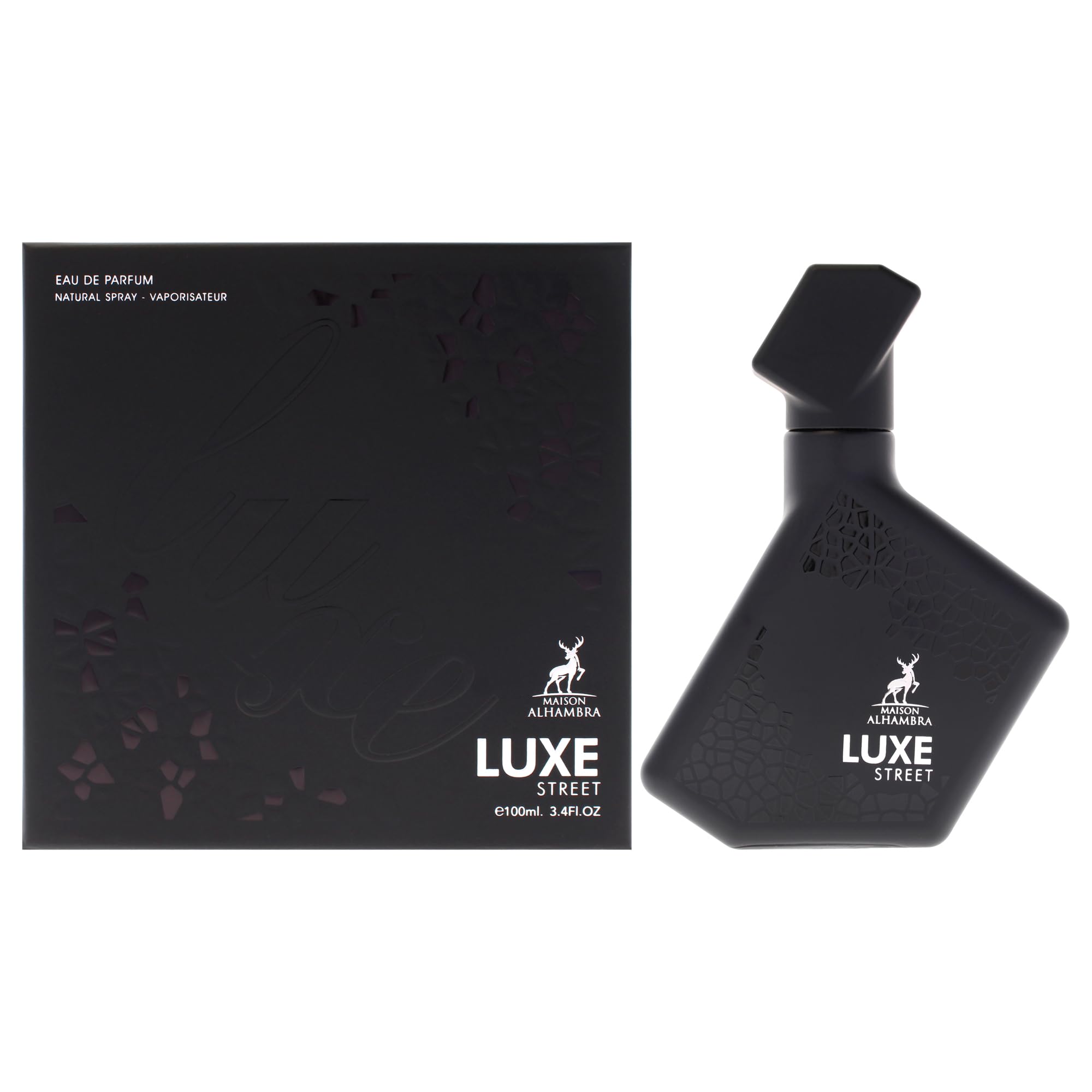 Luxe Street – Citrus, Spicy, Amber, Sweet – Eau de Parfum Spray Long-Lasting Fragrance for Unisex, 3.4 Ounce / 100 ml