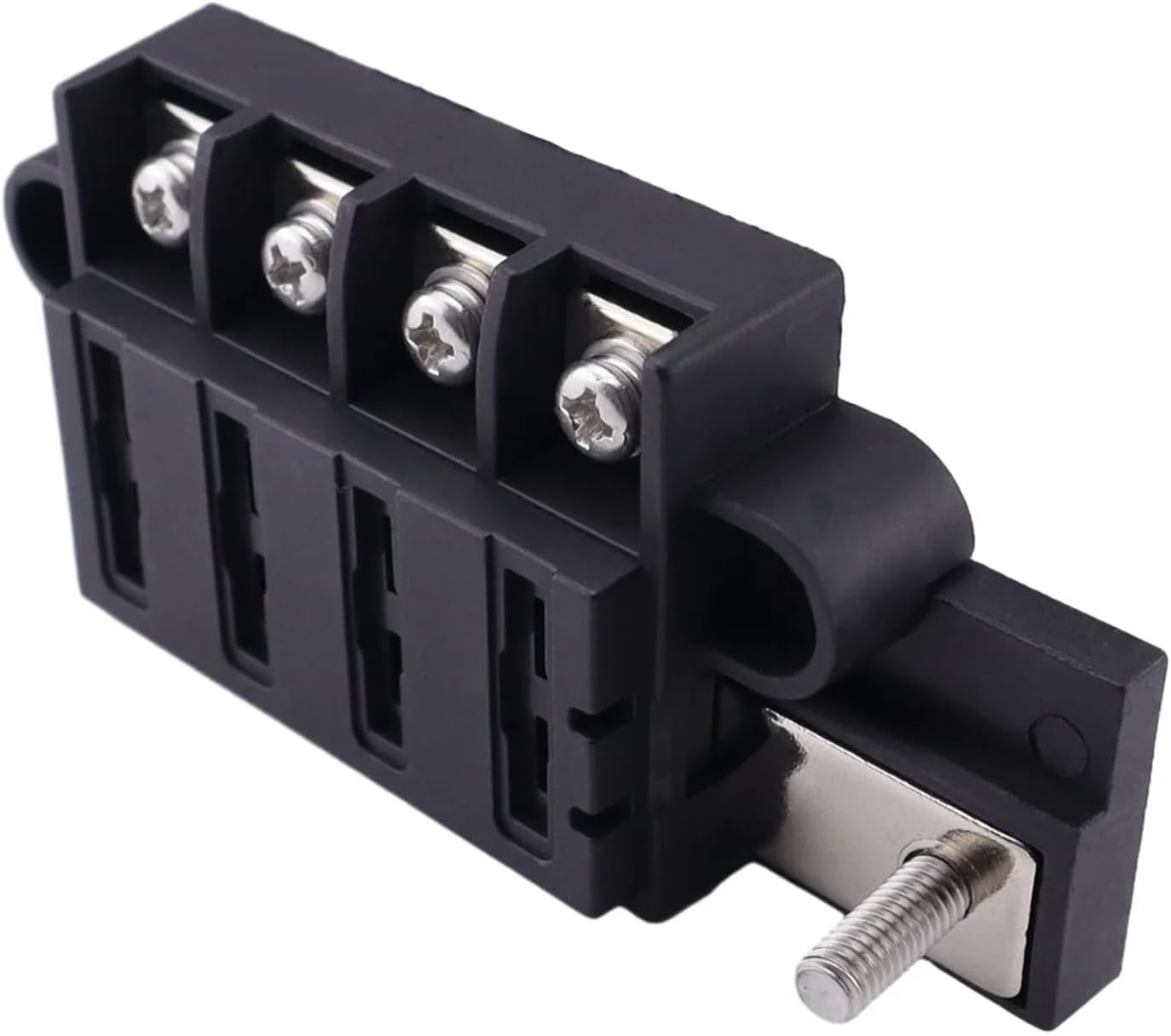 4 Way Fuse Box 1 in 4 Out Assembly Fuse Box Holder Waterproof Universal for UTV Auto Truck Boat Car Automotive