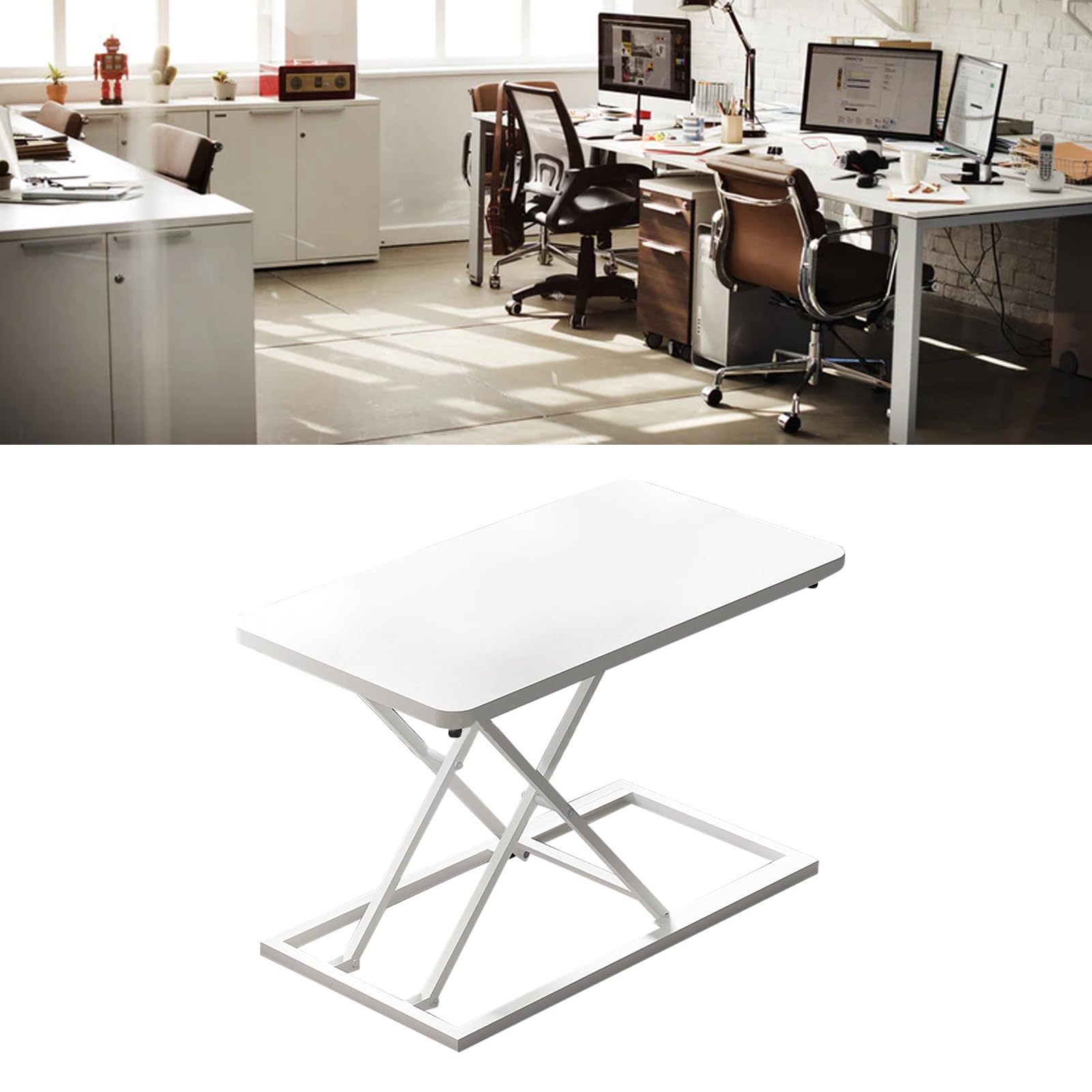 Standing Desk Converter Height Adjustable, Sit To Stand Up - View #4