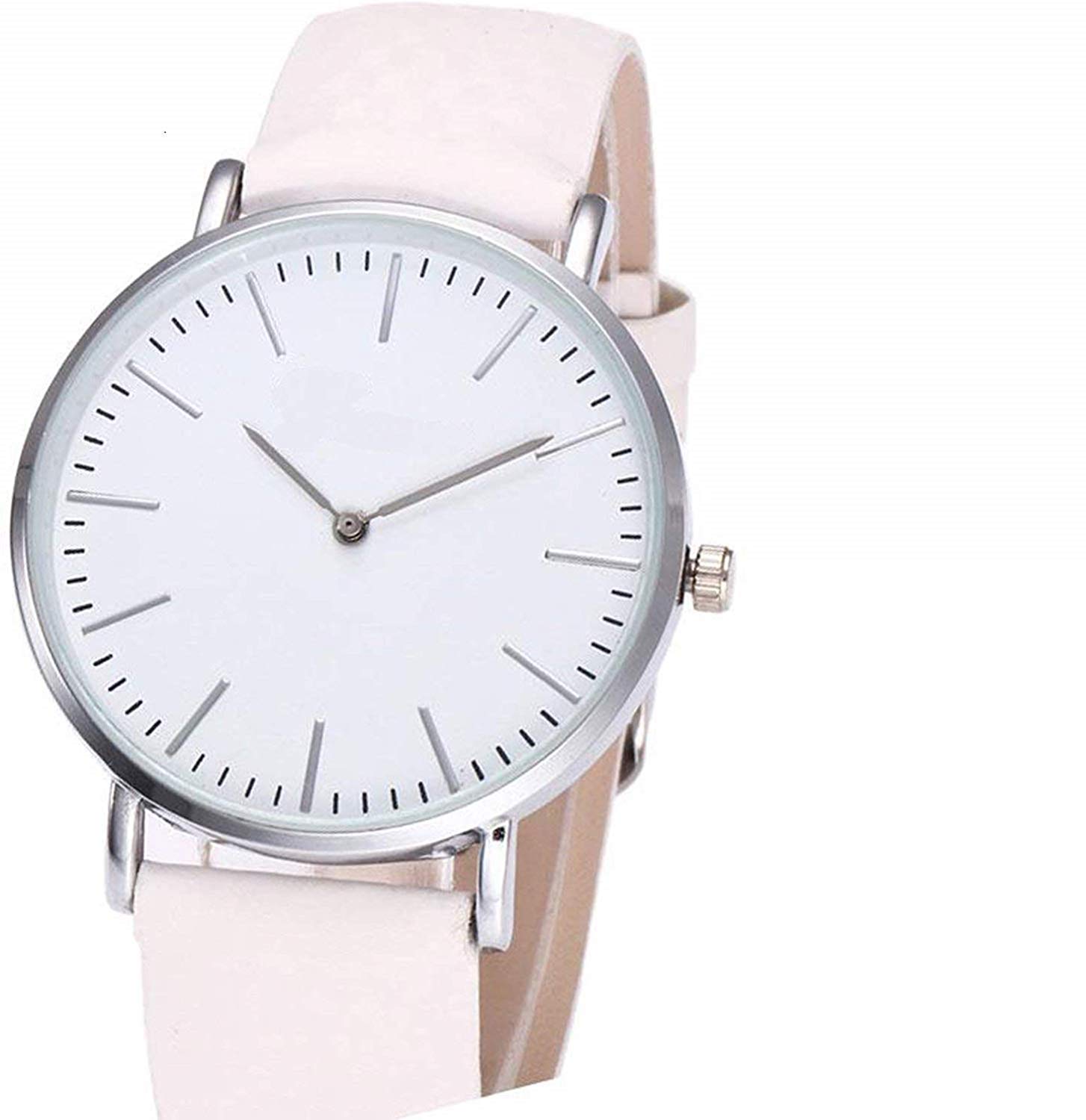 crispy Analogue White To Pink Change Colour In Sun Light Dial Leather Girls & Boys Watch (B07MVZHPCM) Amazon Price History, Amazon Price Tracker