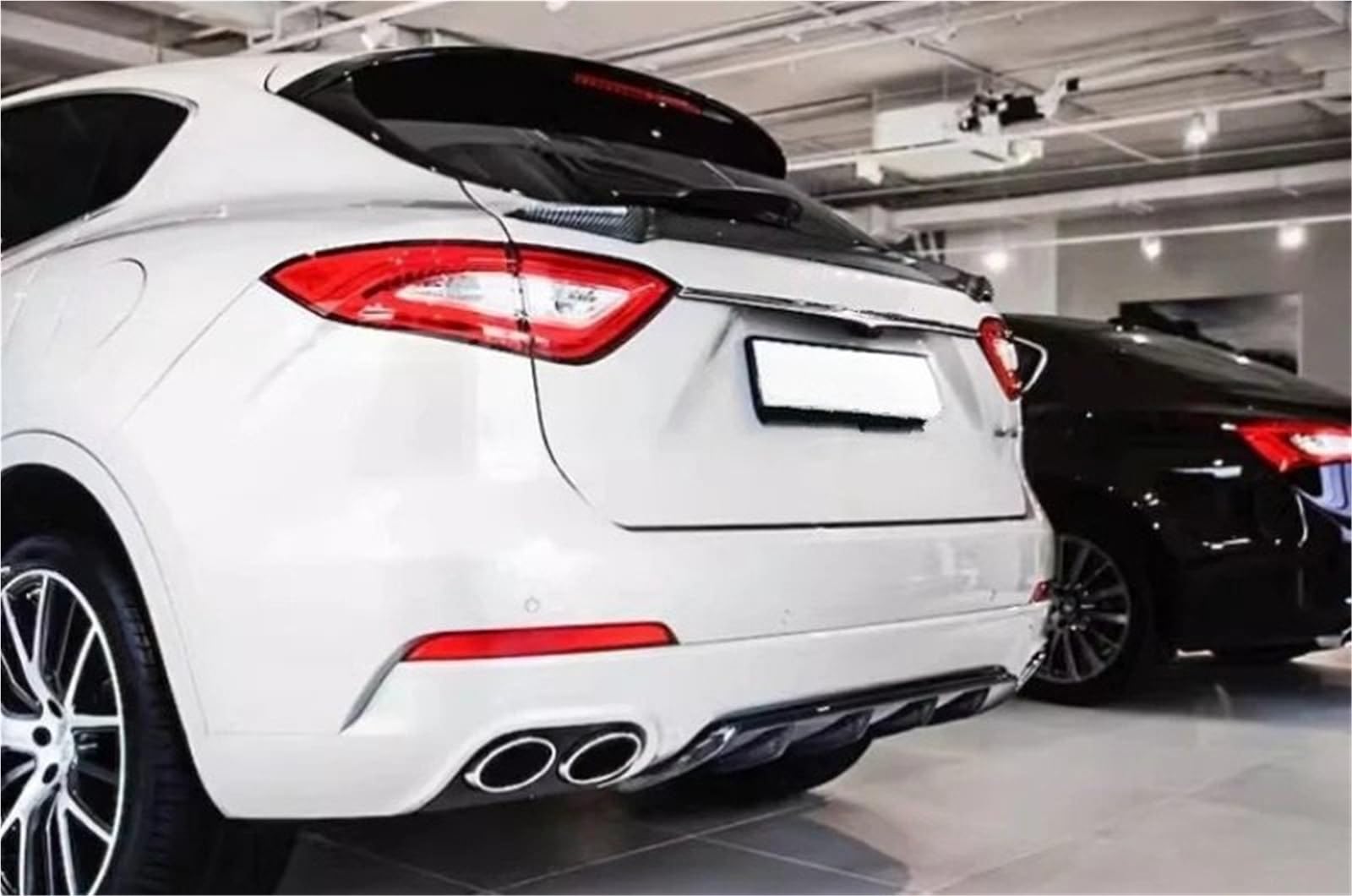 Spojlery tylne Do Maserati Levante 2016-2024 Skrzydło spojlera | Przednia Warga Tylny Dyfuzor Spoiler Wlot Powietrza Tim Pokrywa Body Kit