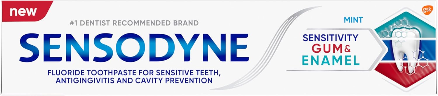 Sensodyne Toothpaste Sensitivity Gum and Enamel, Triple Protection, Refreshing Fluoride Toothpaste, Mint Flavor - 3.4 Ounces x 3 - Image 12