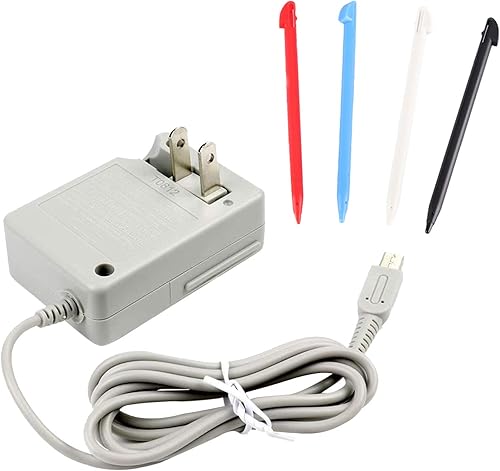 3DS XL Kit de cargador adaptador de alimentación de CA cargador y lápiz capacitivo para Nintendo 3DS XL cargador de pared de viaje cable de carga