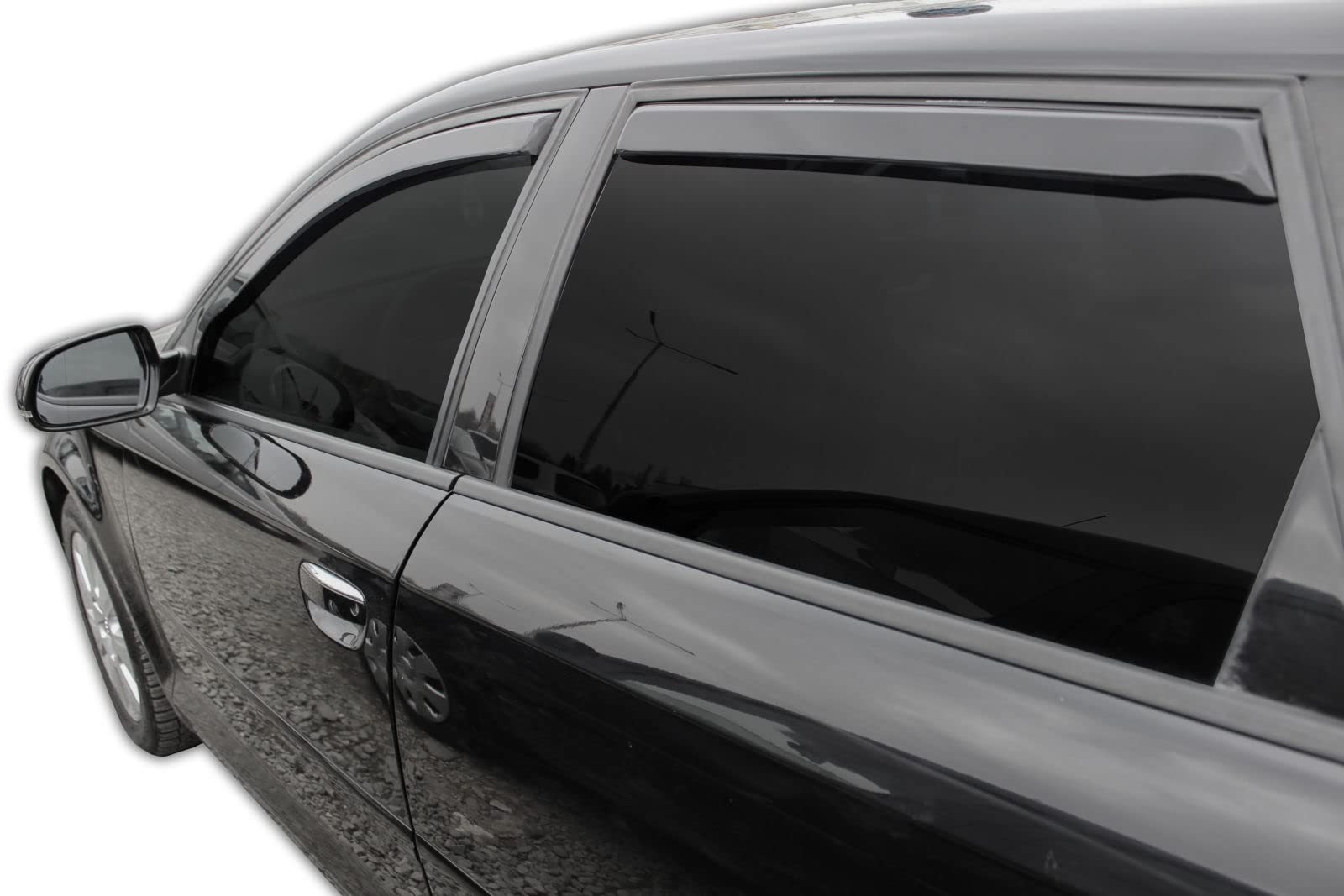 Deflettori D'Aria Heko Per Audi A3 8P Sportback 5 Porte 2003-2012 - Set 4 Pezzi, Antivento E Antipioggia - Foto 4