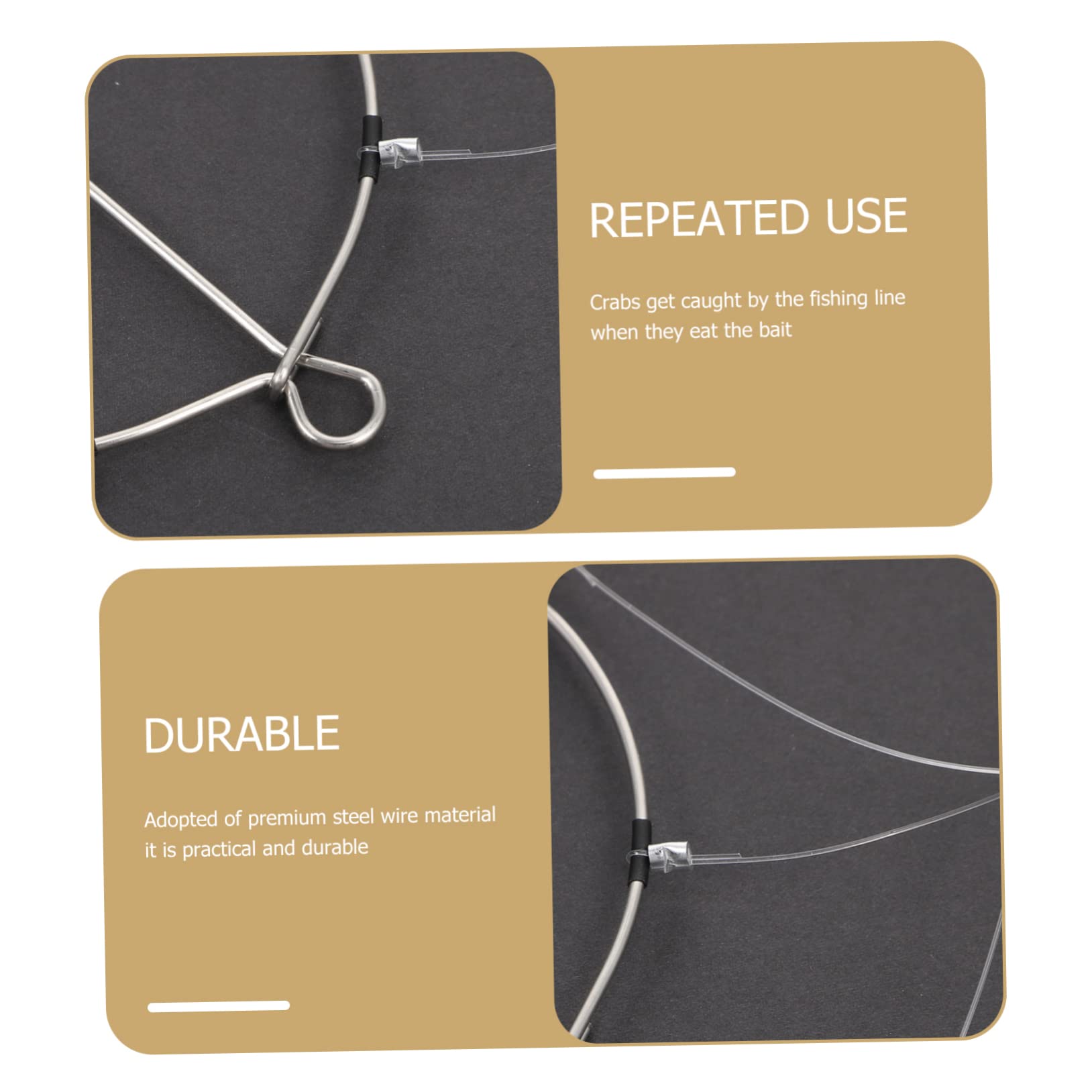 Toyvian Boucles De Série pour Pièges À Crabes Boucles De Pêche Crabe Cercle De Pêche Crabe Anneaux Métalliques pour Pièges À Crabes Boucles Métalliques pour Pièges À Crabes