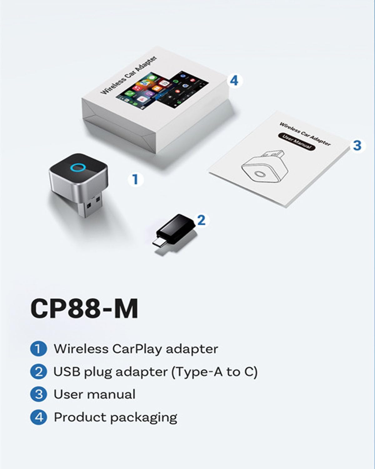 その他 KDDIOttocast P3 Android Car Adapter Android Auto Wireless Adapter for Car - 2025 Newest Version, Wired