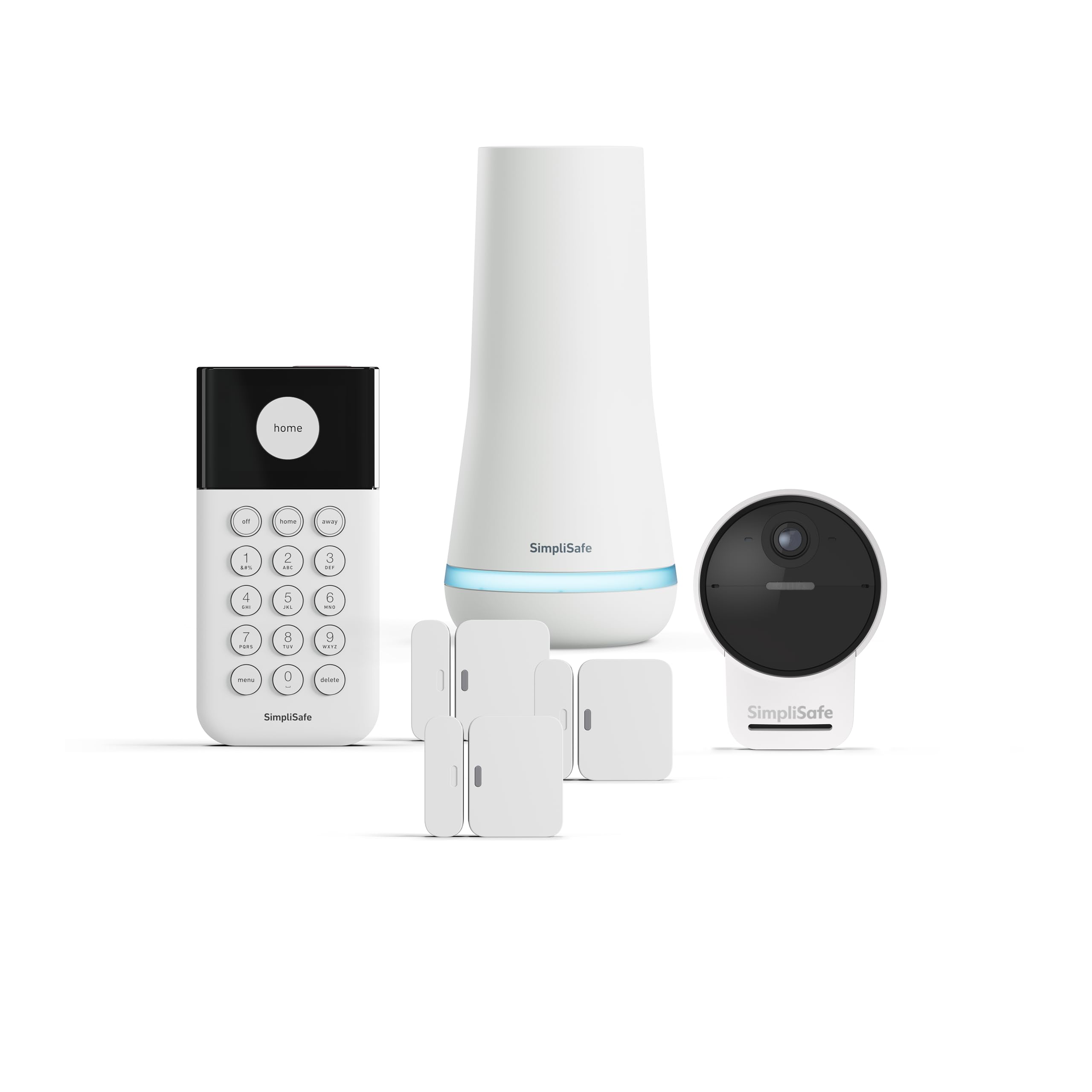 SimpliSafe 6 Piece Wireless Home Security System with Outdoor Camera - Optional 24/7 Professional Monitoring - No Contract - Compatible with Alexa and Google Assistant
