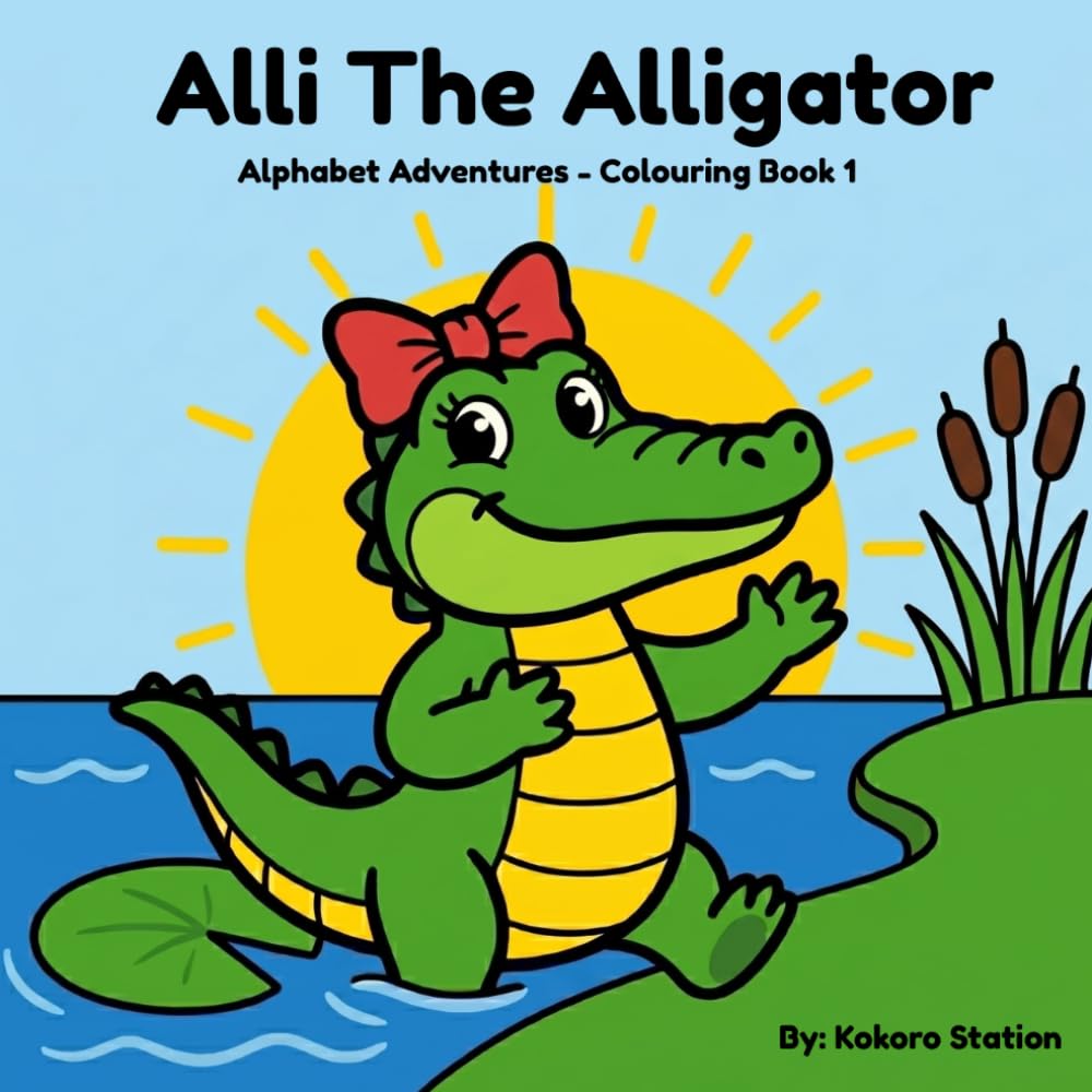 Alli The Alligator: Alphabet Adventures - Colouring Book 1
