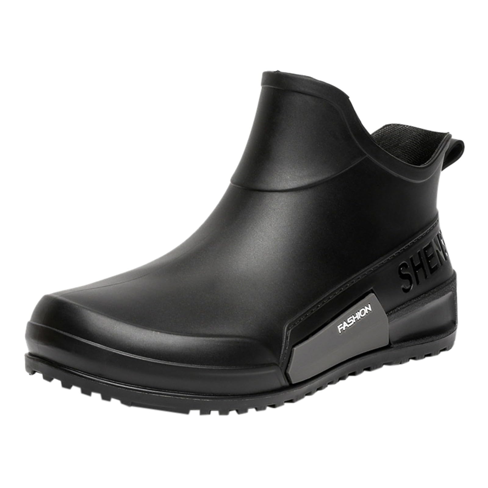riou Botas De Agua Mujer Cortas Moda Flexible Antideslizante Zapatos Jardin Botines Goma Impermeables