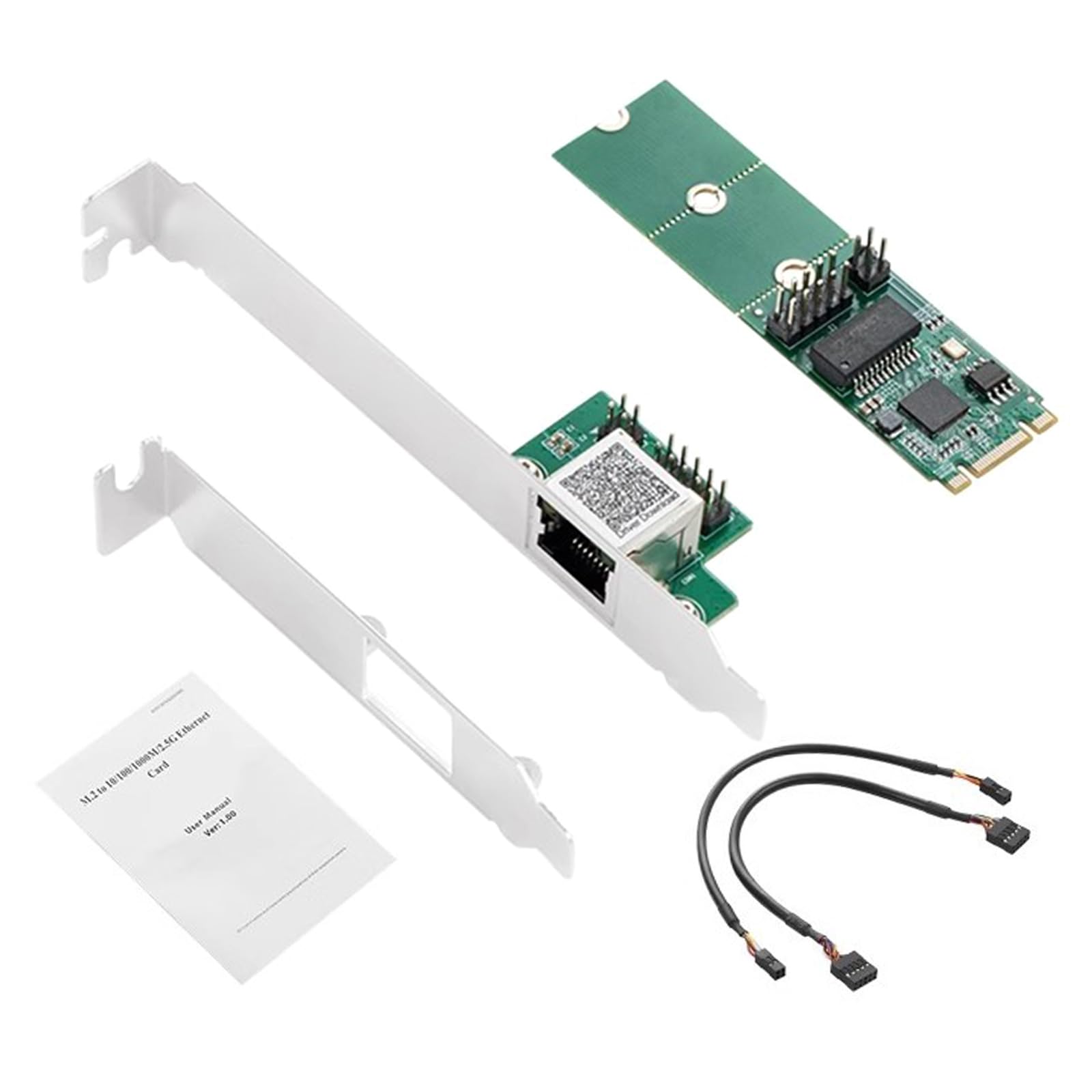2.5 Gigabit Ethernet M.2 Interfacce Scheda 25000Mbps RJ45 I225 Chipset Singolo Gigabit Ethernet Card Adattatori Per PC Scheda Ethernet Per PC Scheda Ethernet Per Pc