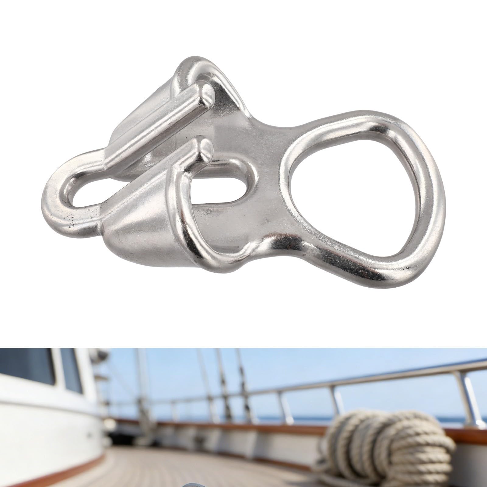 Catena di ancoraggio per barche in acciaio inossidabile 316 per corde da 6-8 mm e 10-12 mm, con anello di sicurezza per soluzioni di ormeggio marine affidabili (10-12 mm)