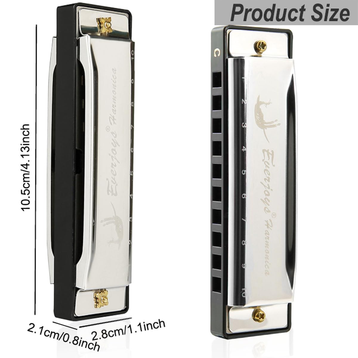 De stijl mondharmonica 10 gaten diatonische bluesh... - Vicedeal