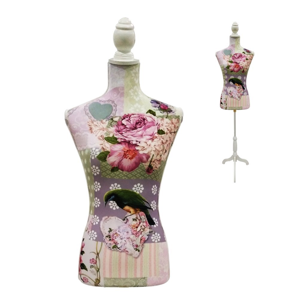 Mannequin/buste de couture femme à motifs avec pied, de la marque La Vida en Led.
