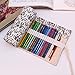 Produktbild Leinwand Stifterolle, Retro Pencil Wrap Roll up Holder Rollentasche Federmappe Schlamperrolle Mäppchen Bleistiftkasten für 36 Löcher Stifte für Make up/Schule/Büro/Kunst (36 Löcher, Elefant)