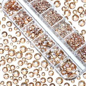 Aurum Crystal Flatback Rhinestones - Glass Nail Art Decorations By YANRUO