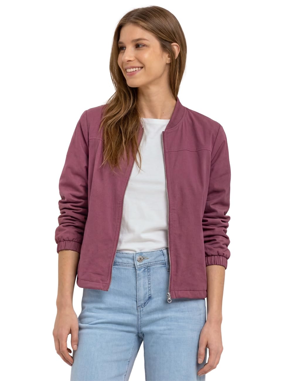 Street One Damen 2117734 Langarm Blouson mit Zipper (1er Pack)