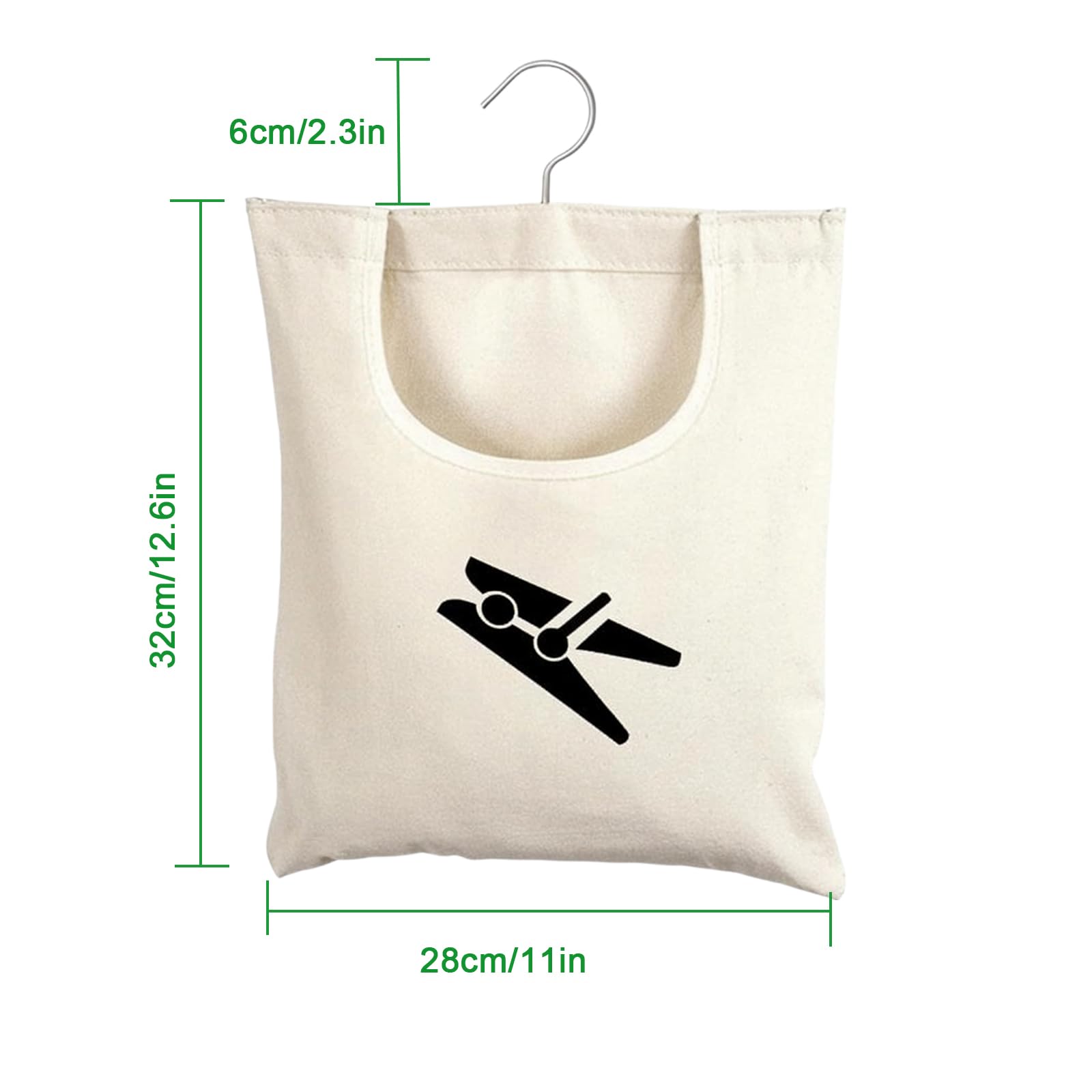Borsa per mollette per stendibiancheria, borsa per