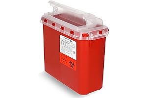 Oakridge Products Transparent Sharps Container for Home and Professional Use