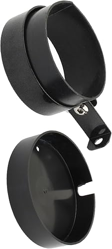 Miniatura 4 de Kit de soporte de reubicación de montaje lateral, 2 piezas de soporte de metal negro + soporte de instrumentos de motocicleta de fondo alto CNC,