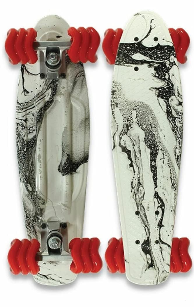 Shark Wheel 22.5" Polyboard Skateboard – Slim & Flexible Cruiser with 60mm Shark Wheels for a Smooth Ride