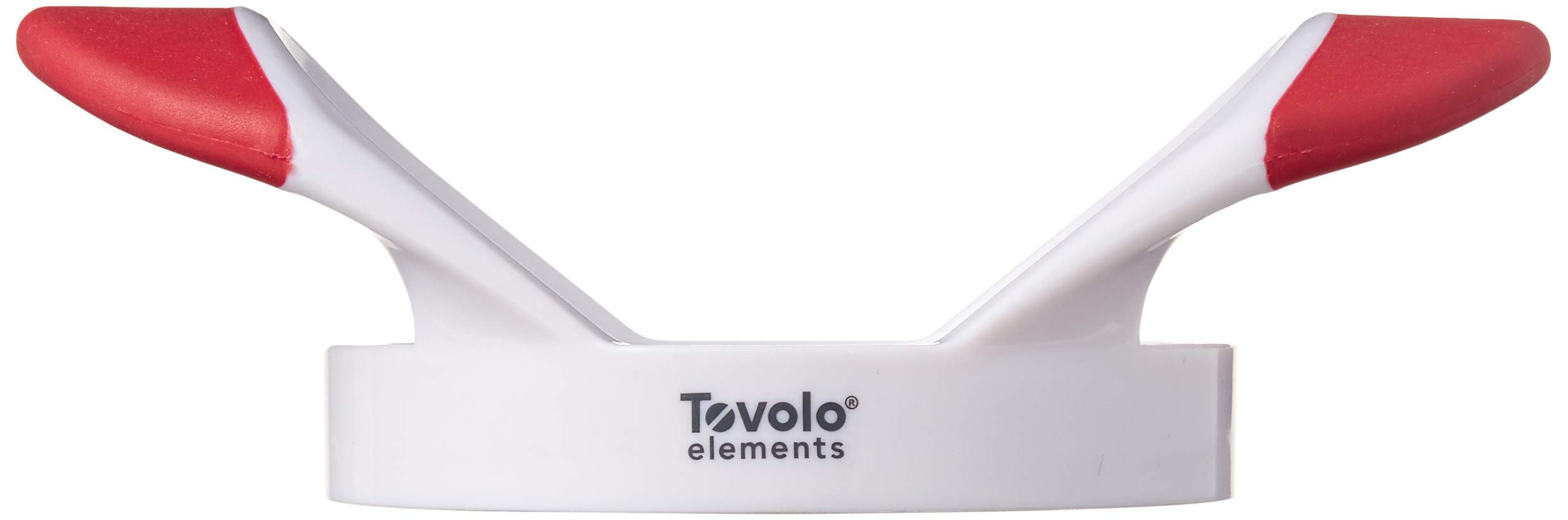 Tovolo Apfelschneider, Entkerner, Trennwand, ultra-scharfe Edelstahlklingen Apfelspalter One Size rot