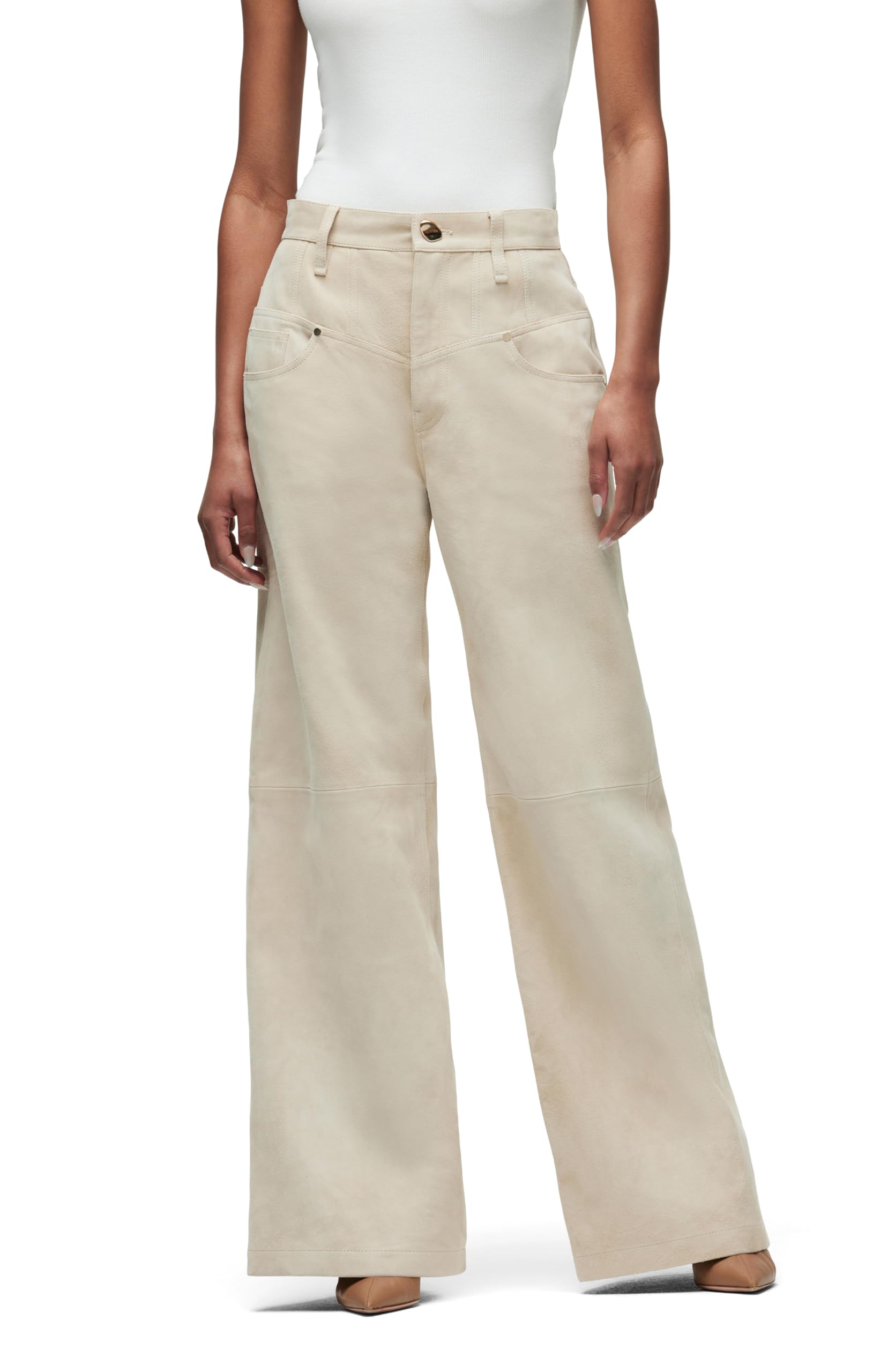 Hudson Womens Jodie High Rise Loose Fit Wide Leg Jean