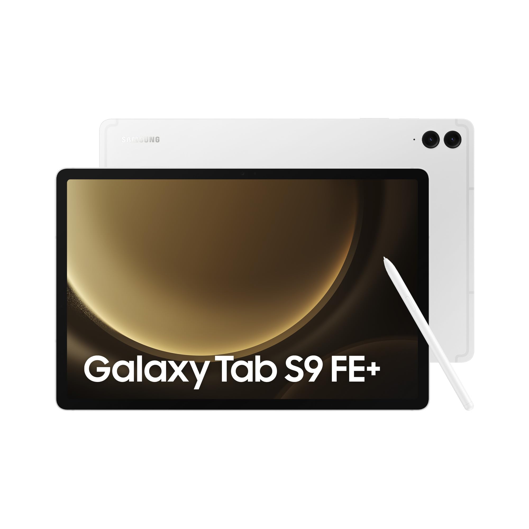 Samsung Galaxy Tab S9 FE+ Tablette, 12.4'' Wifi 128Go, S Pen inclus, Batterie longue durée, Certification IP 68, Argent, Version FR