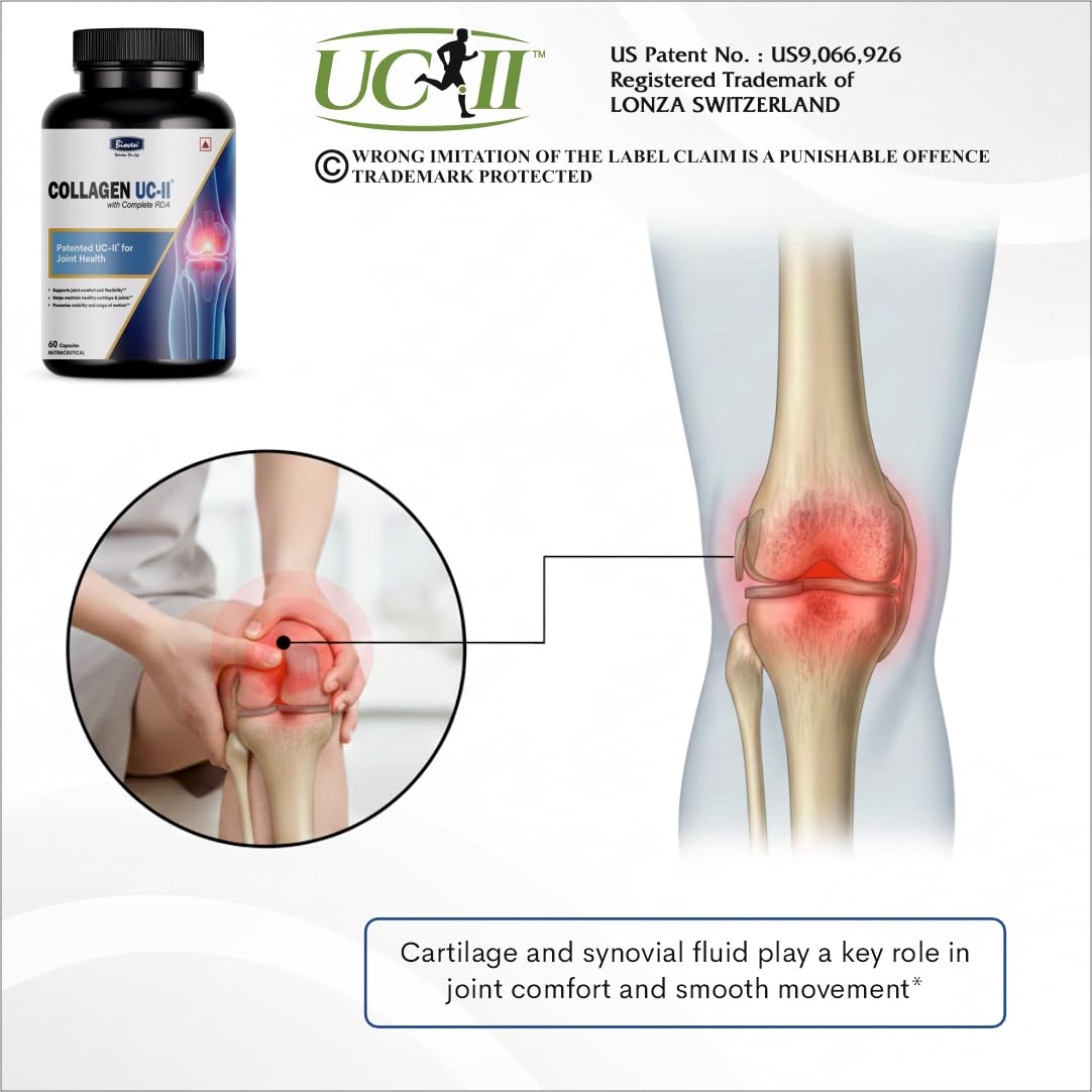 UC-II® Collagen Capsules for Joint Support | Undenatured Type II Collagen by Lonza | Supports Joint Comfort, Mobility & Bone Health | 60 Capsules — Amazon image 5