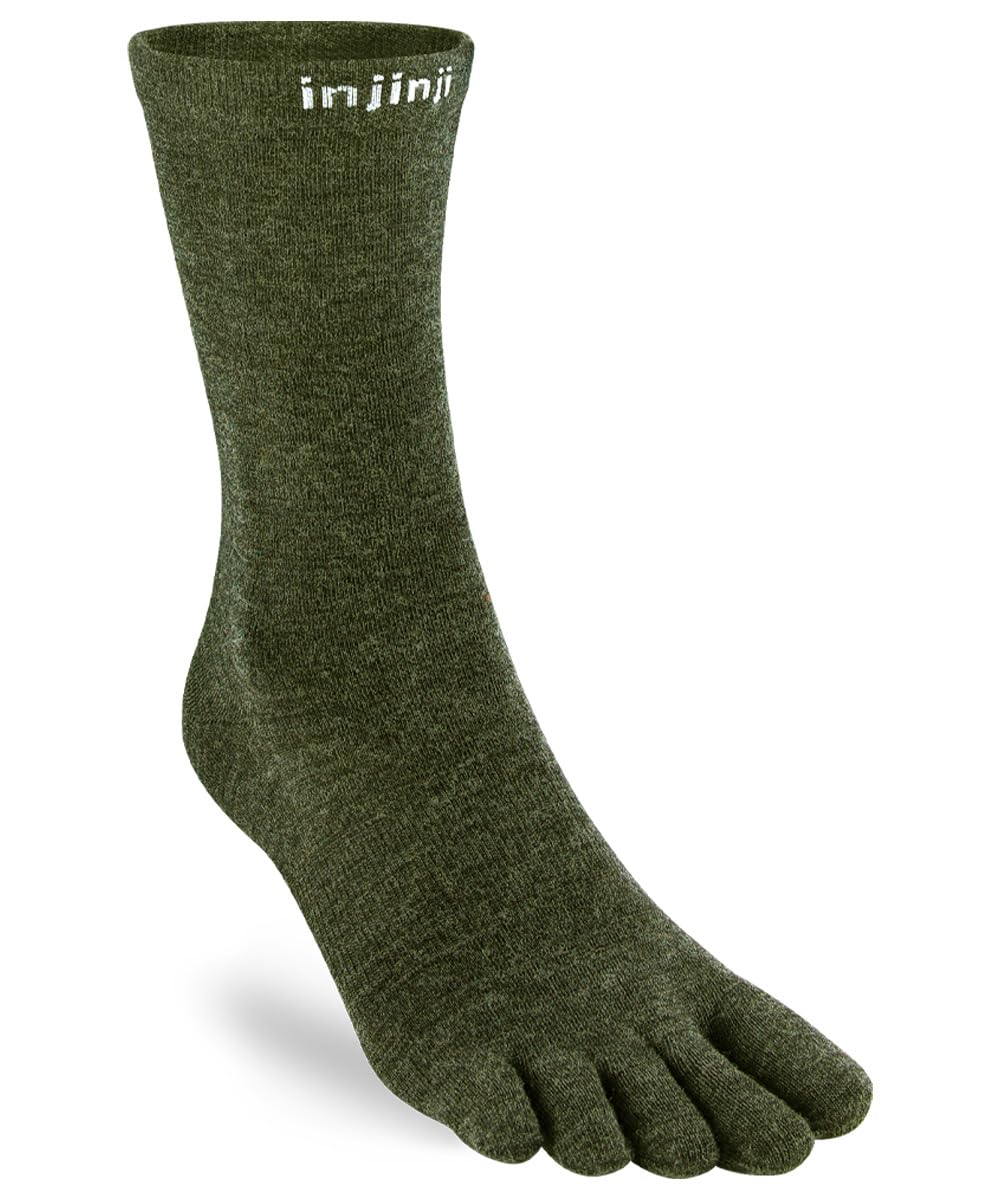 Injinji Merino Wool Liner Toe SocksUk: 12+Forest Green from B&Q