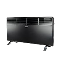 BLACK+DECKER Bxcsh1800E Termoconvettore, 1800 W, Steel, Nero