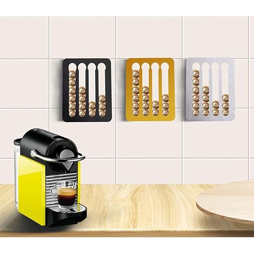 ATORSE Coffee Capsule Holder Stand Rotary Coffee Pod Rack Hold 40 Black