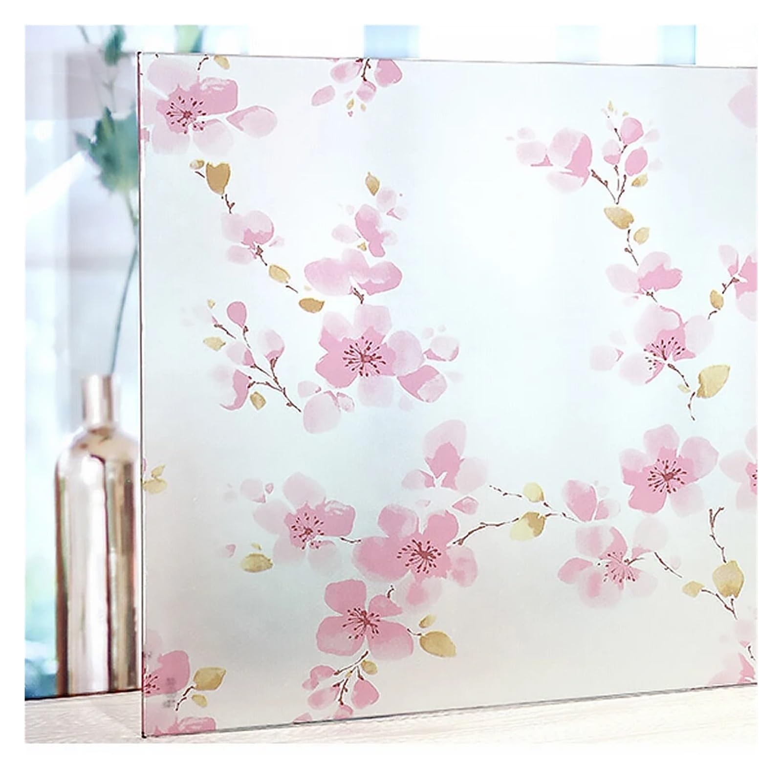 Glass Windows Privacy Film Frosted Static Cling Privacy Film, Decorative Opaque Glass Sticker, 30-55x100-500 cm(B,55X100 CM)