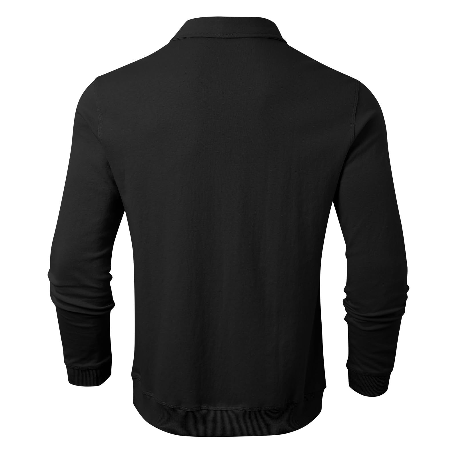 Herren Polohemden Langarm Golfshirts Baumwolle Unterhemd Einfarbig Langarmshirts Bequem Herrenshirts Freizeit Poloshirts Casual Freizeithemd Atmungsaktive Hemden Oberteile für Alltag