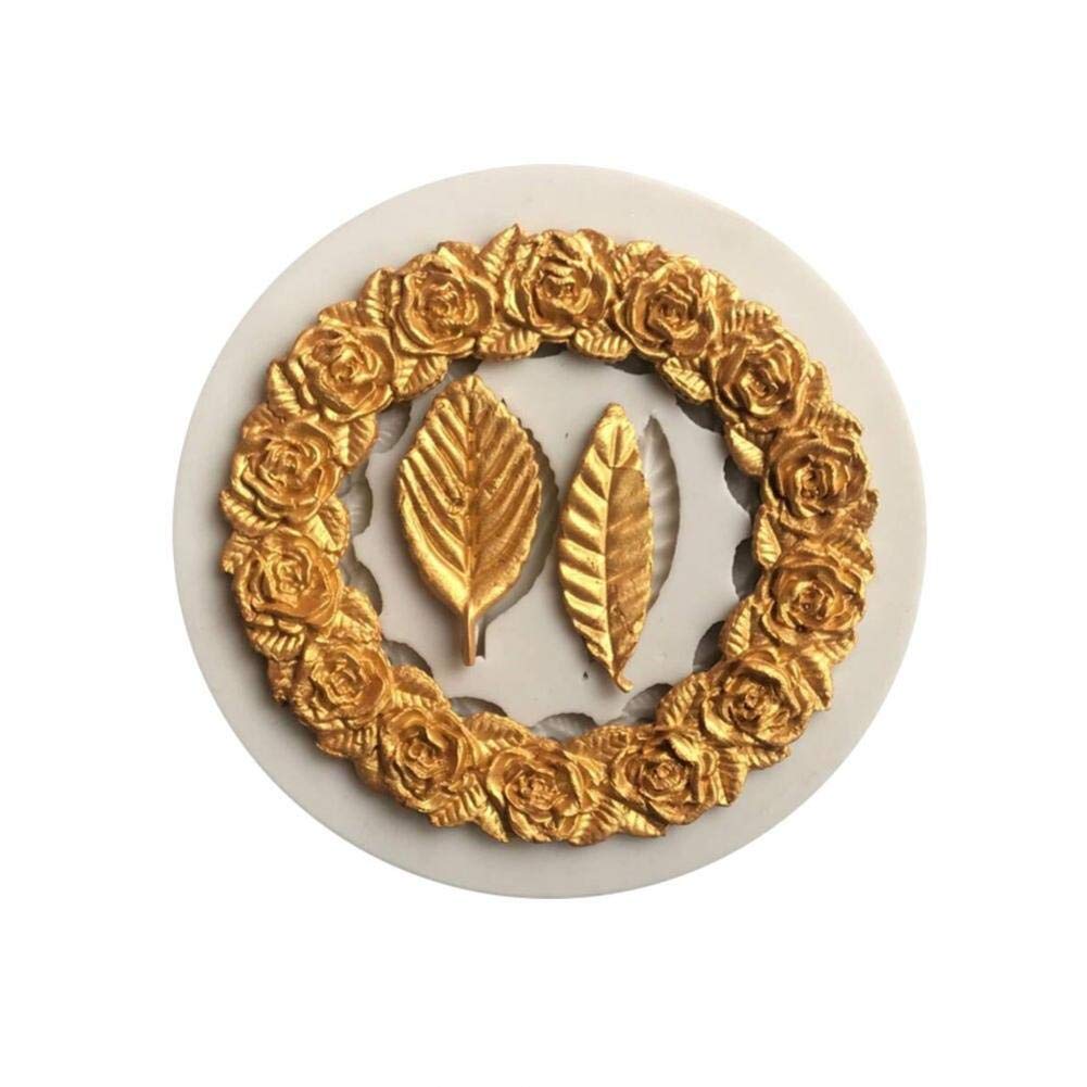 Wudaizhi Circle Flower Silicone Fondant Cake Decorating Chocolate Mold