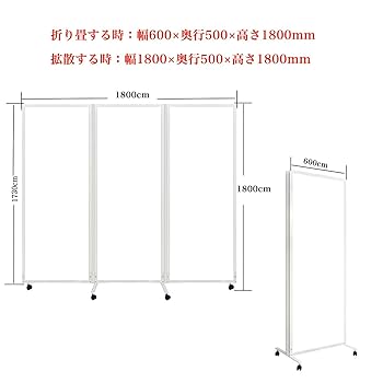 折りたたみ式ボード Amazon.co.jp: 折りたたみ式 ホワイトボードパーテーション、3連