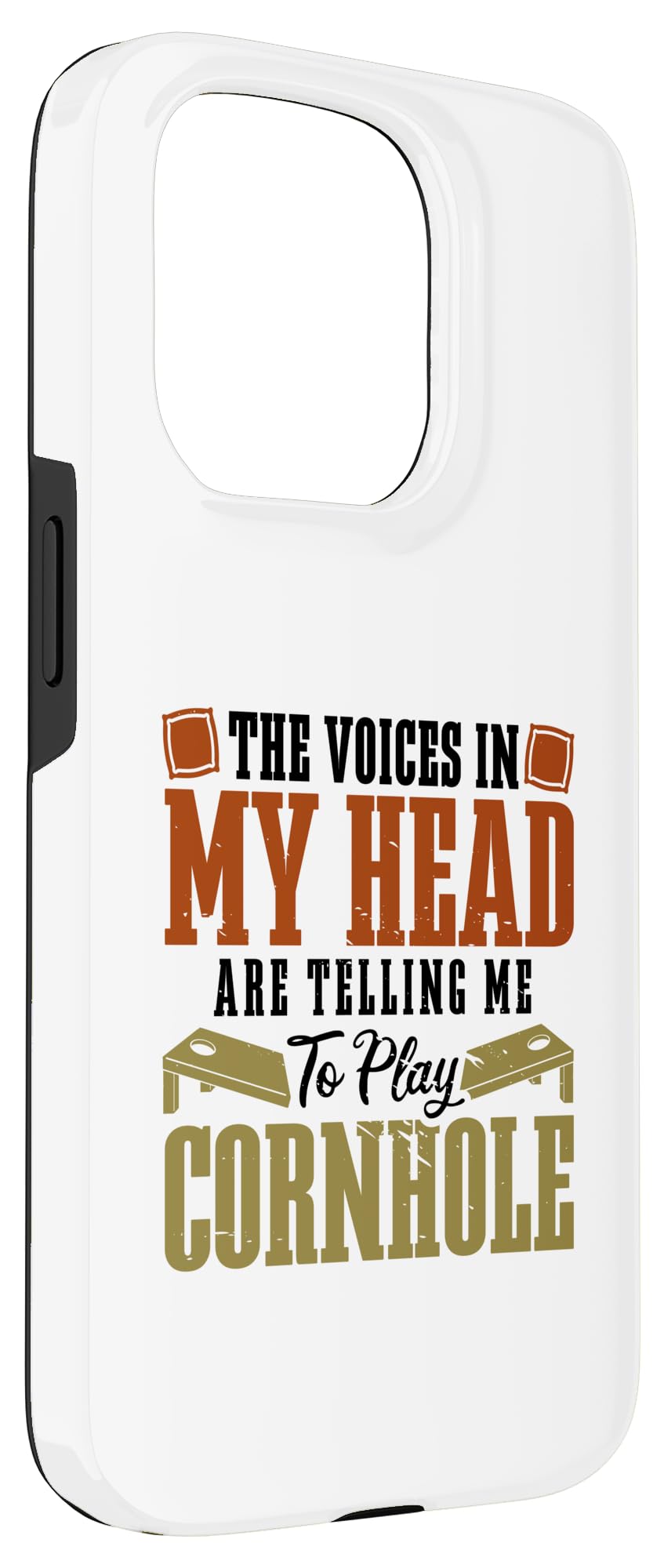 The Voices In My Head Are Telling Me to play Cornhole Case for iPhone 15 Pro - Image 3