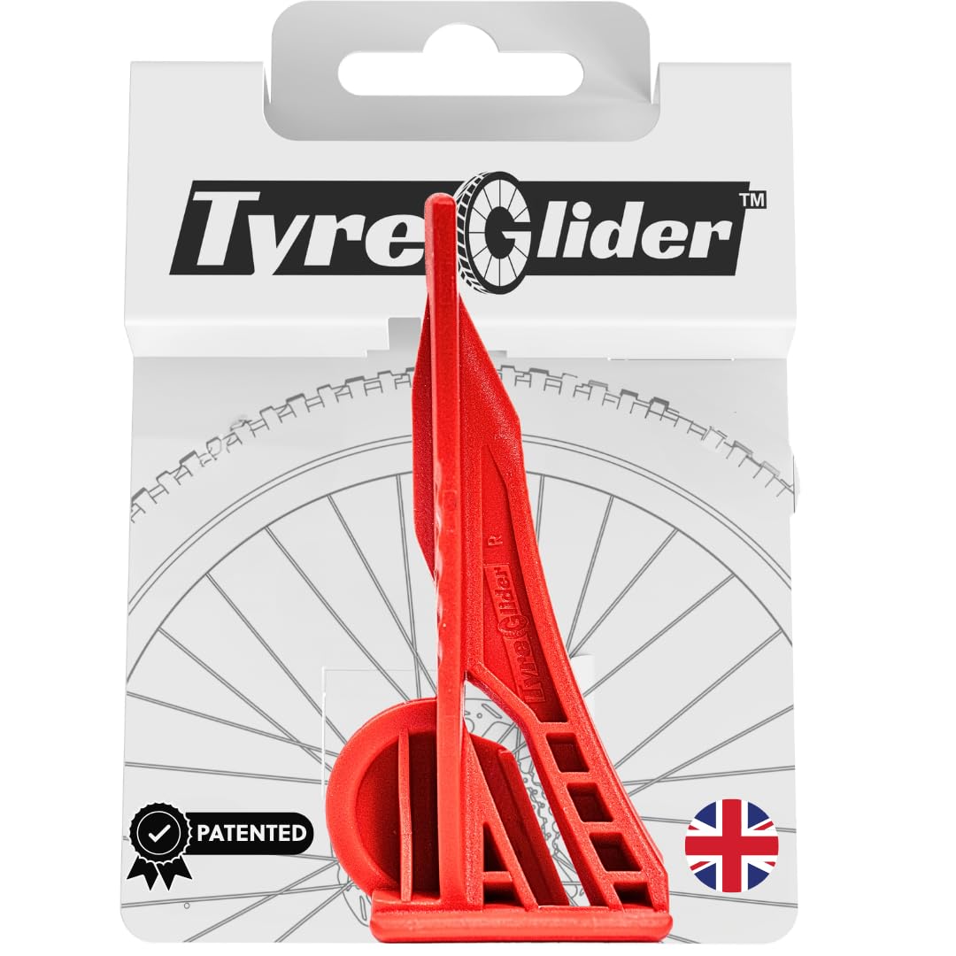 Tyre Glider Oryginalna dźwignia do opon rowerowych | nadaje się do wszystkich szerokości opon | profesjonalne, wzmocnione i opatentowane narzędzie do opon rowerowych | Wyprodukowano w Wielkiej
