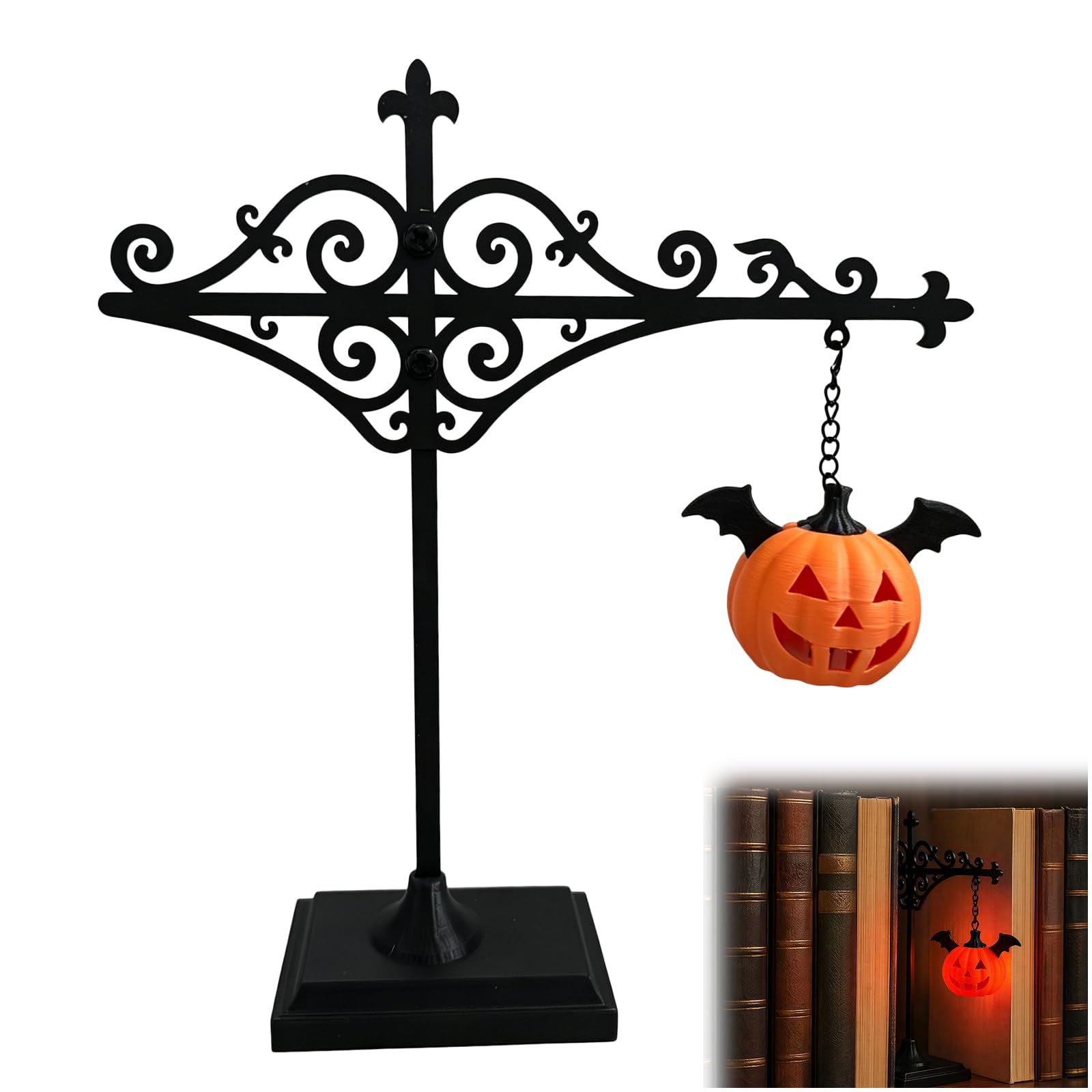 Library Lantern-Decorative Bookshelf Lighting, Mini Bookshelf Lamp