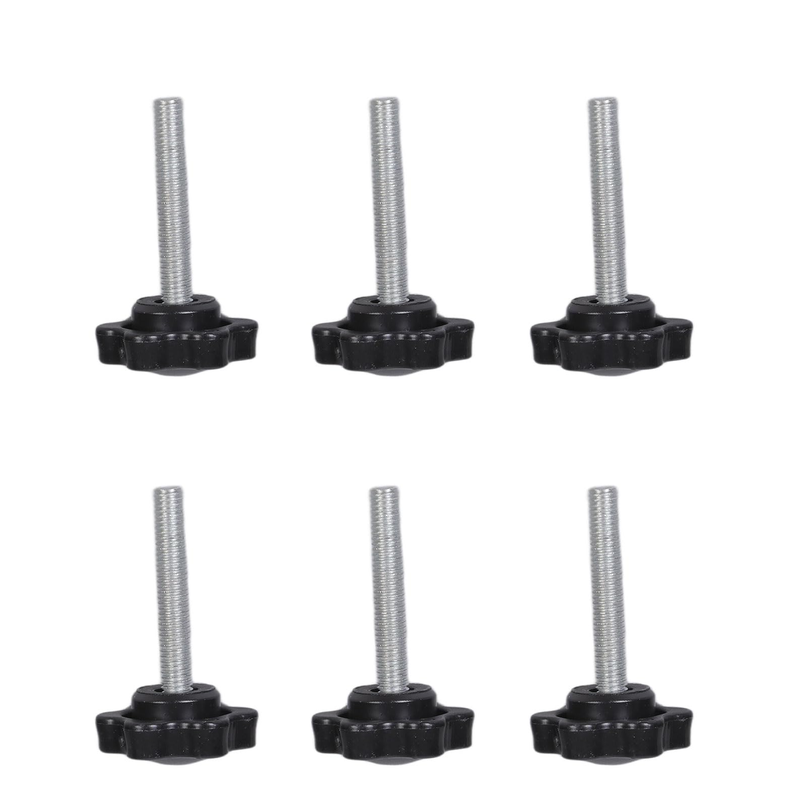 6Pcs Tighten Bolt Nut Knob 5mm Thumb Screw Knob Hexagonal Head Handle Hand Screw Knurled Grip Knurled Grip
